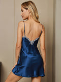 SilkSilky-UK-Pure-Silk-Sleeveless-V-Neck-Nightdress-Blue-005