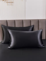 [Black] SilkSilky-UK 22Momme Pure Silk Pillowcase 001