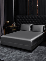 [Dark Gray] SilkSilky-UK 19Momme Bed Linen Set 001