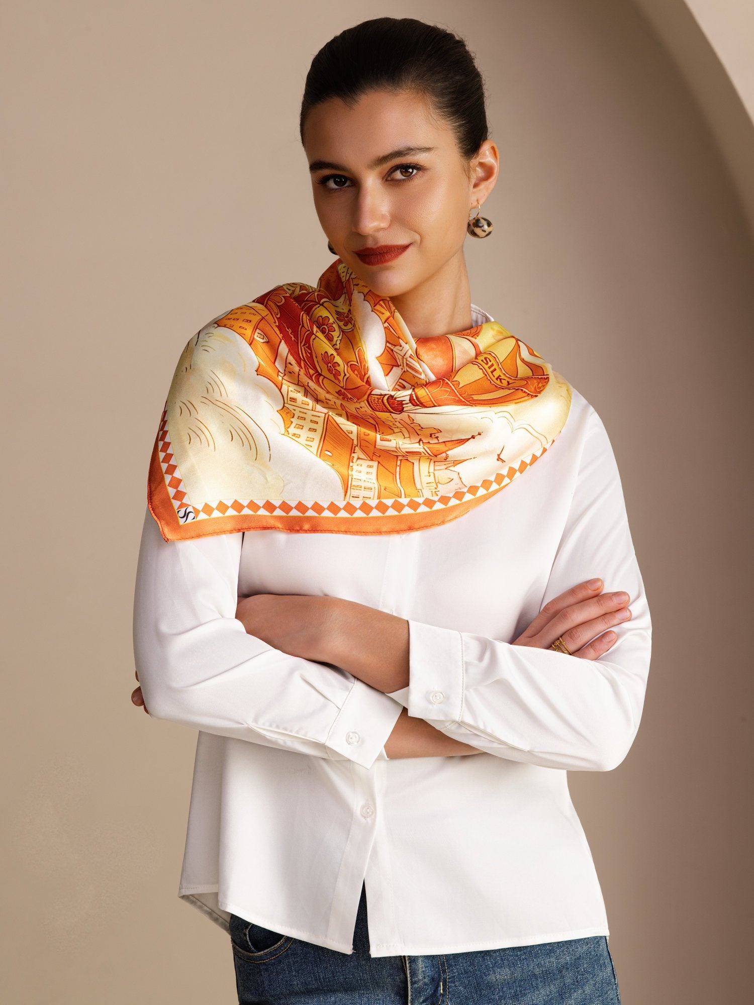 [Yellow Balloon] SilkSilky-UK Scarf 002