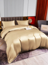 [Beige] SilkSilky-UK 22Momme Pure Silk Bedding Set 004,