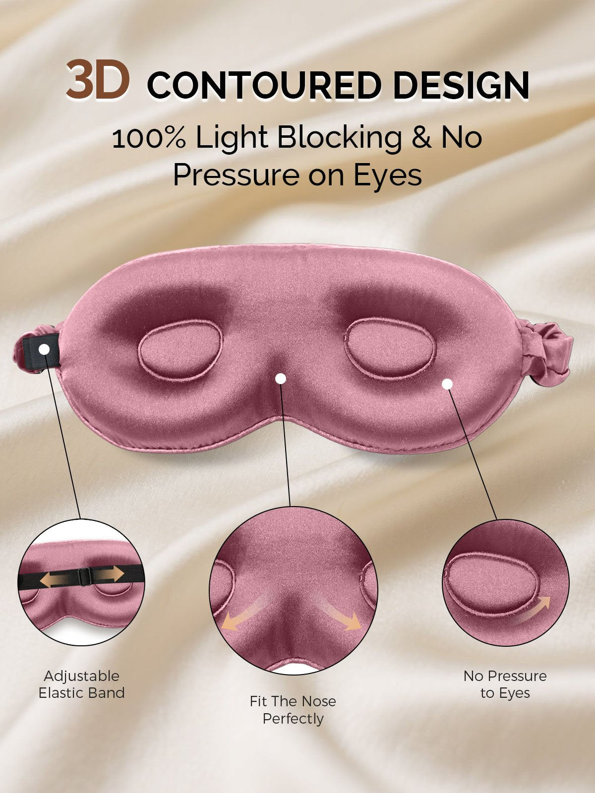 [Pale Mauve] SilkSilky-UK 22Momme Pure Silk Eye Mask 004