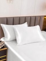 [White] SilkSilky-UK 22Momme Pure Silk Pillowcase 002