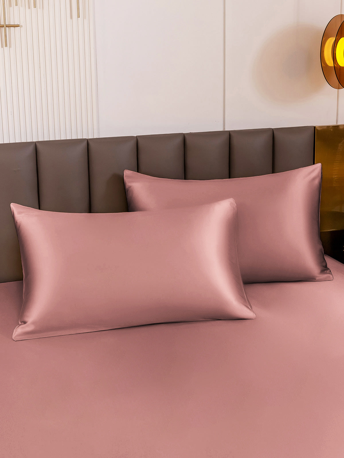 SilkSilky UK 30Momme Pure Silk Pillowcase PaleMauve 001