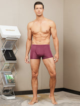 [Wine] SilkSilky-UK 100% Silk Jersey Men's Underwear 005