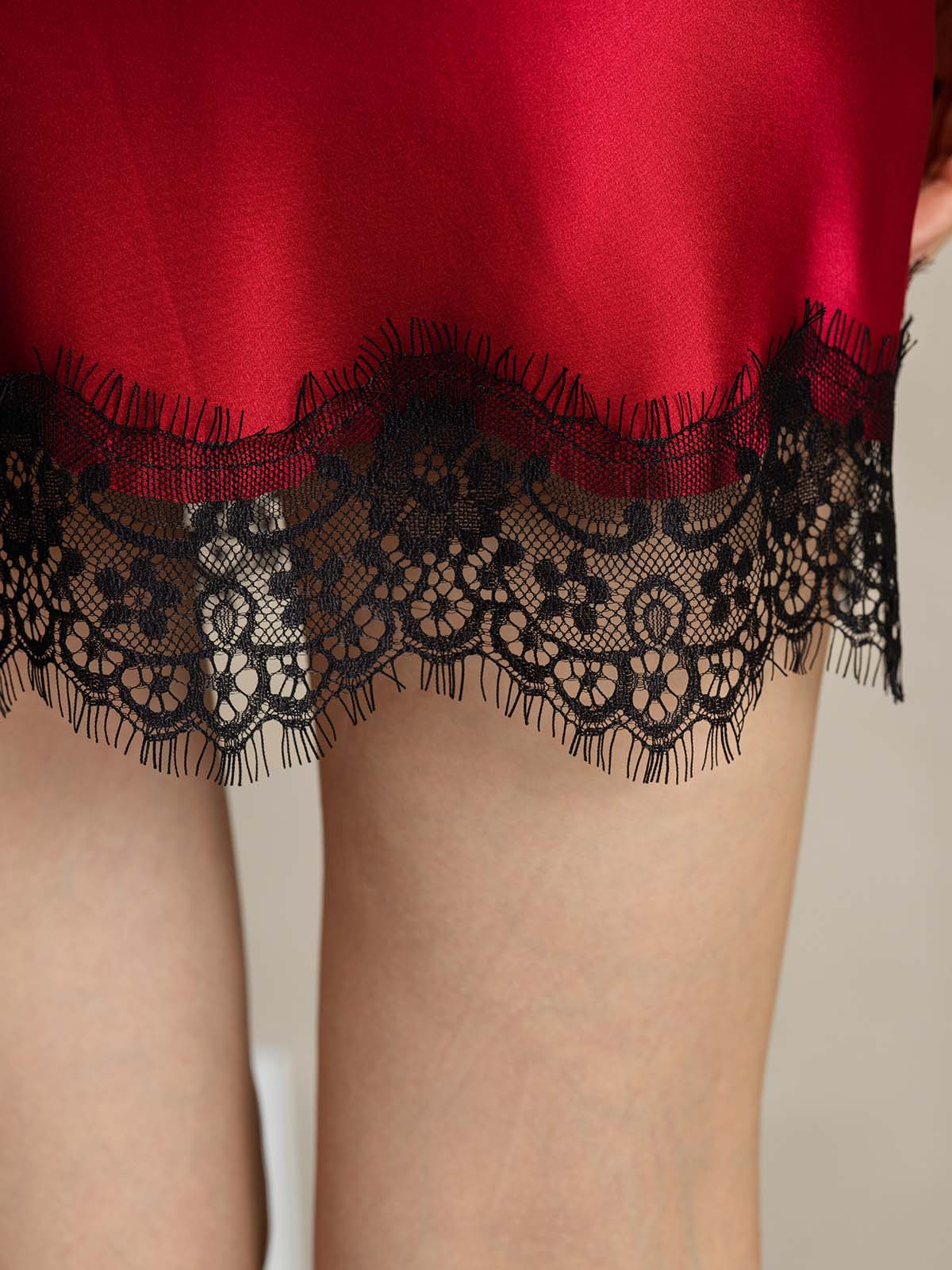 [Wine] SilkSilky-UK 19Momme Silk Skirt 005