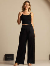 [Black] SilkSilky-UK 19Momme Silk Womens Pants 006