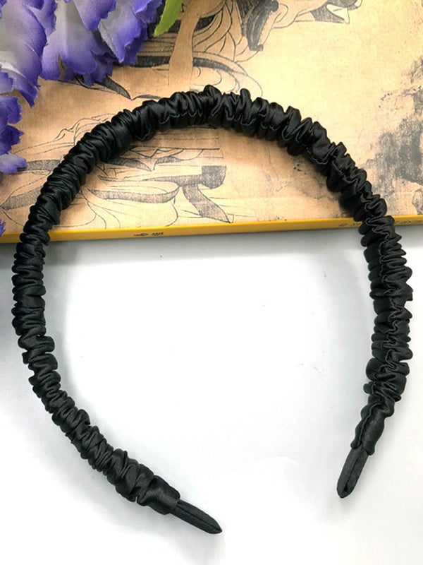 [Black] SilkSilky-UK 19Momme Pure Silk Scrunchie 004