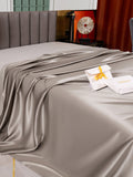 SilkSilky UK 25Momme Pure Silk Sheet Gray 004