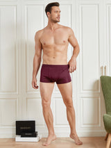 [Wine] SilkSilky-UK 100% Silk Jersey Men's Underwear 004