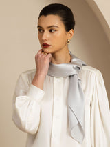 [Light Gray] SilkSilky-UK Scarf 001