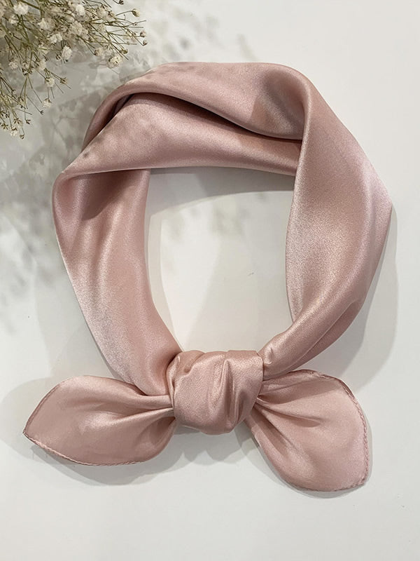 SilkSilky-UK Pure Silk Scarf Pink 002