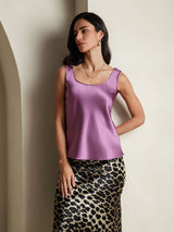 [Deep Purple] SilkSilky-UK Sleeveless Camisole 001