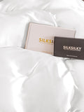 SilkSilky UK 25Momme Pure Silk Duvet Cover White 004