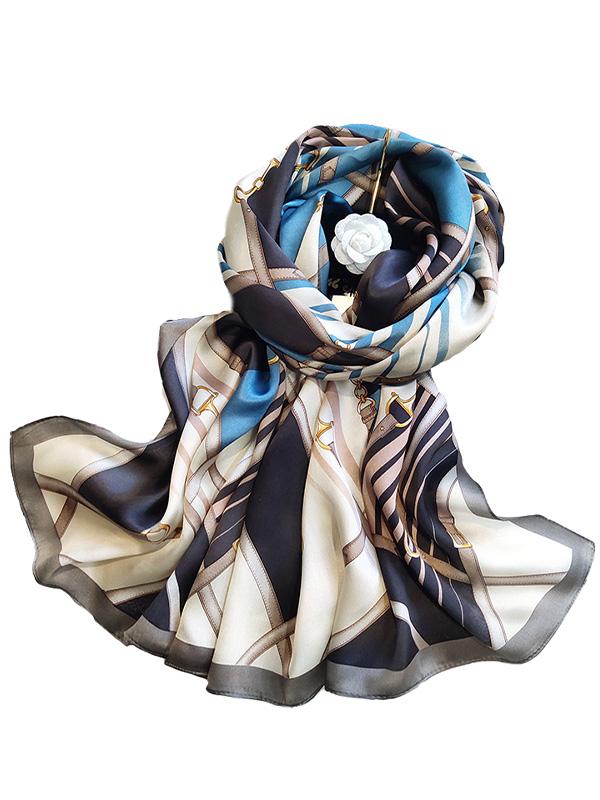 SilkSilky-UK Pure Silk Scarf P087 001