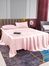 [Pink] SilkSilky-UK 22Momme Pure Silk Bedding Set 005,