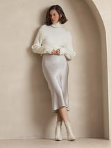 [Light Gray] SilkSilky-UK Skirt 006