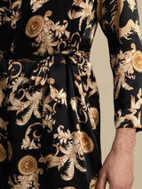 [Black Dragon] SilkSilky-UK Long Sleeve Mens Robe 007