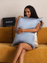 [Grayish Blue] SilkSilky-UK 22Momme Pure Silk Pillowcase 003