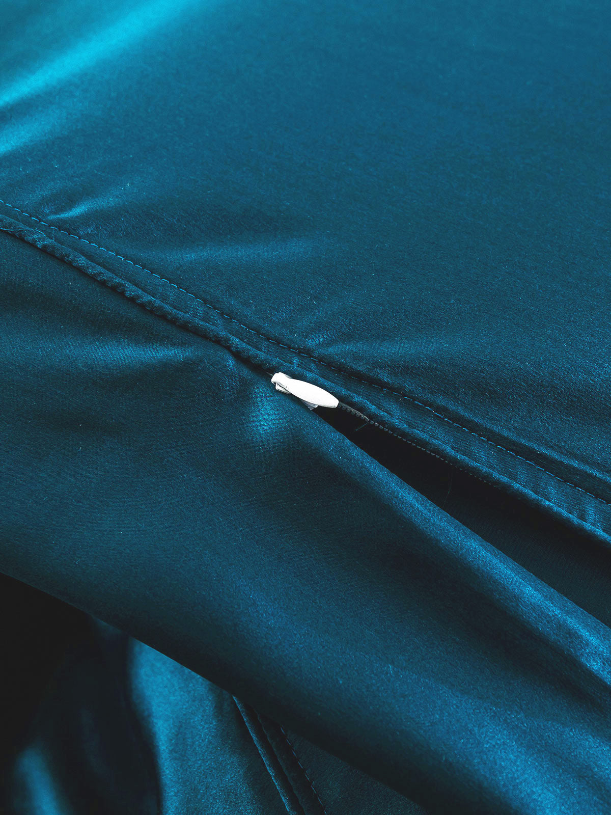 [Teal] SilkSilky-UK 22Momme Pure Silk Bedding Set 007