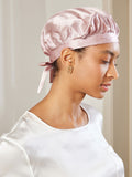 SilkSilky UK Pure Silk Sleep Cap Pink 003