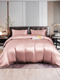 SilkSilky UK 22Momme Pure Silk Bedding Set PaleMauve 001