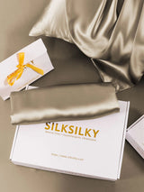 [Khaki] SilkSilky-UK 19Momme Pure Silk Pillowcase 006