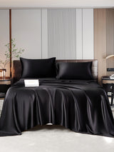 [Black] SilkSilky-UK 22Momme Pure Silk Bedding Set 001,