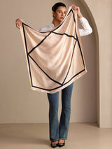 [Beige Square] SilkSilky-UK Scarf 005