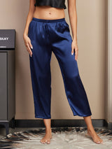 [Dark Blue] SilkSilky-UK Women's Sleep Shorts 003