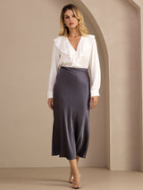 [Dark Gray] SilkSilky-UK Skirt 005