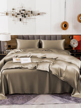 [Khaki] SilkSilky-UK 19Momme Bed Linen Set 004