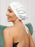 SilkSilky UK Pure Silk Sleep Cap White 001