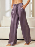 SilkSilky UK Pure Silk Womens Pants PurpleGray 003