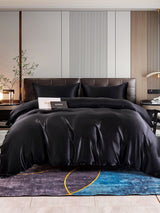 [Black] SilkSilky-UK 22Momme Pure Silk Bedding Set 001,