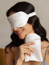 [White] SilkSilky-UK Sleep Mask 002
