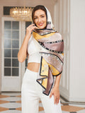 SilkSilky UK Pure Silk Scarf Yellow 003