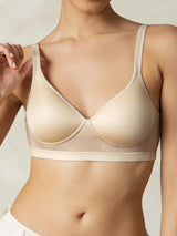 [Tan] SilkSilky-UK Silk Jersey Bra 006