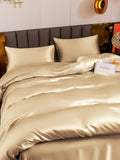 SilkSilky UK 19Momme Pure Silk Bedding Set Beige 004