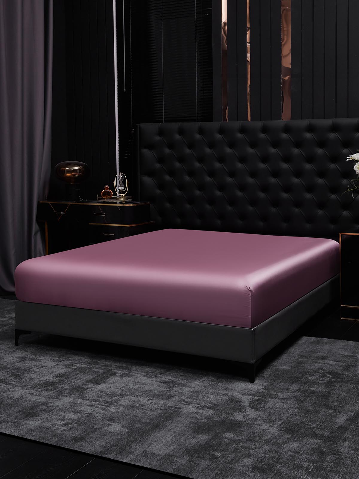 [Mauve Orchid] SilkSilky-UK 25Momme Pure Silk Sheet 001