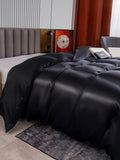 SilkSilky UK 22Momme Pure Silk Duvet Cover Black 003