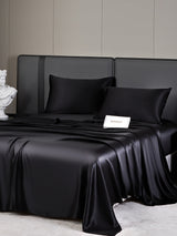 [Black] SilkSilky-UK 19Momme Bed Linen Set 005