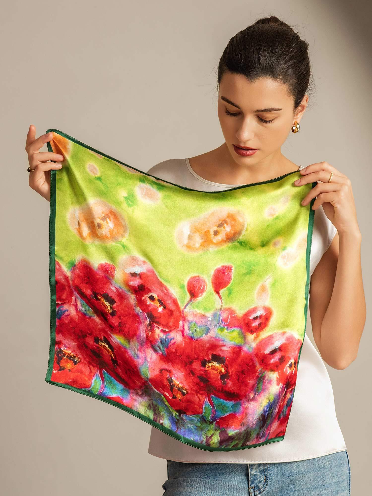 [P099] SilkSilky-UK Pure Silk Scarf 002,