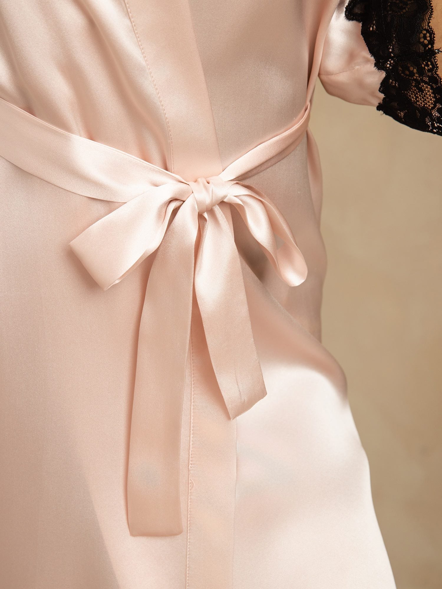 [Pink] SilkSilky-UK Pure Silk Womens Robe 006
