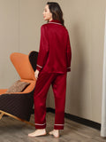 Clearance (UK Warehouse) - 19Momme Silk Piping Trim Pyjama Set