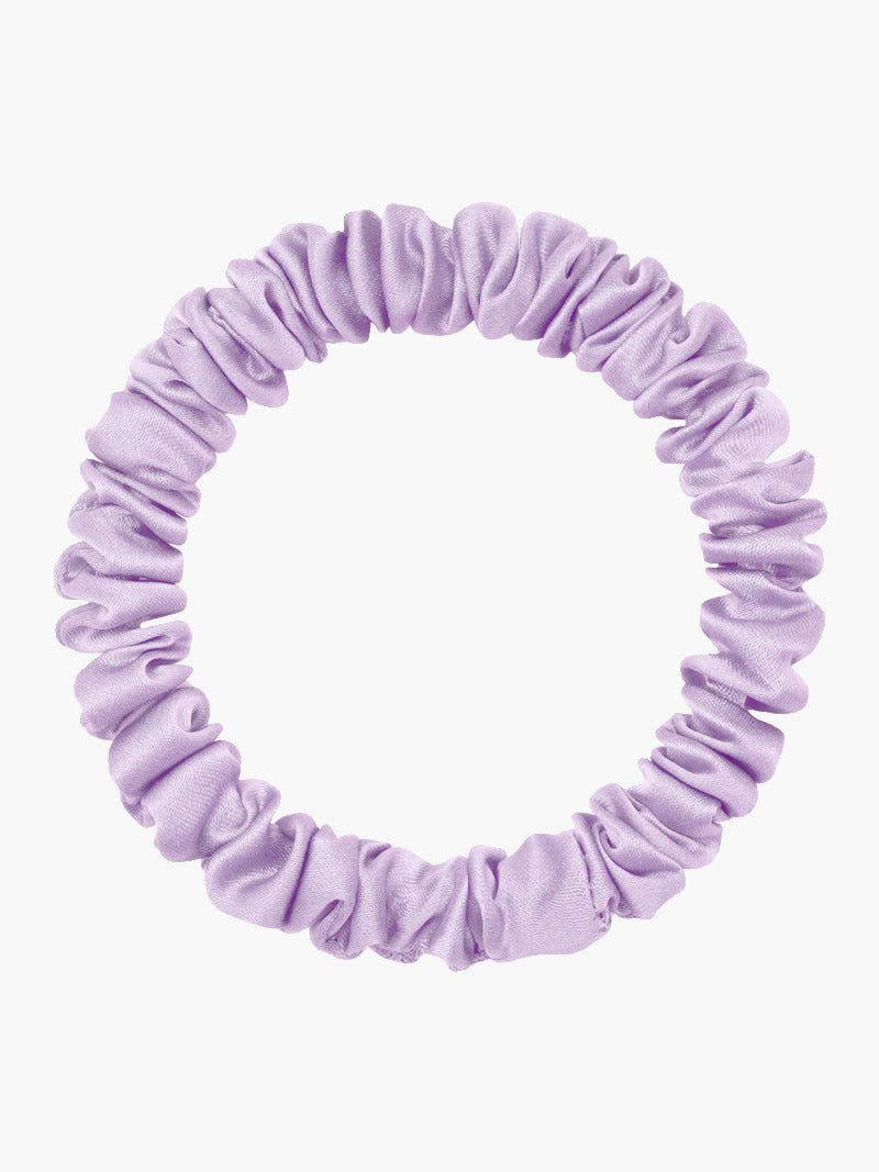 SilkSilky-UK 19Momme Pure Silk Scrunchie Lavender 004