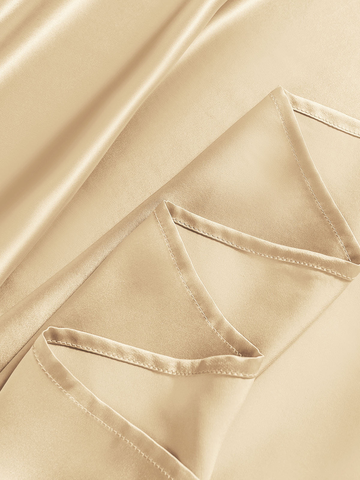 [Beige] SilkSilky-UK 22Momme Pure Silk Bedding Set 006