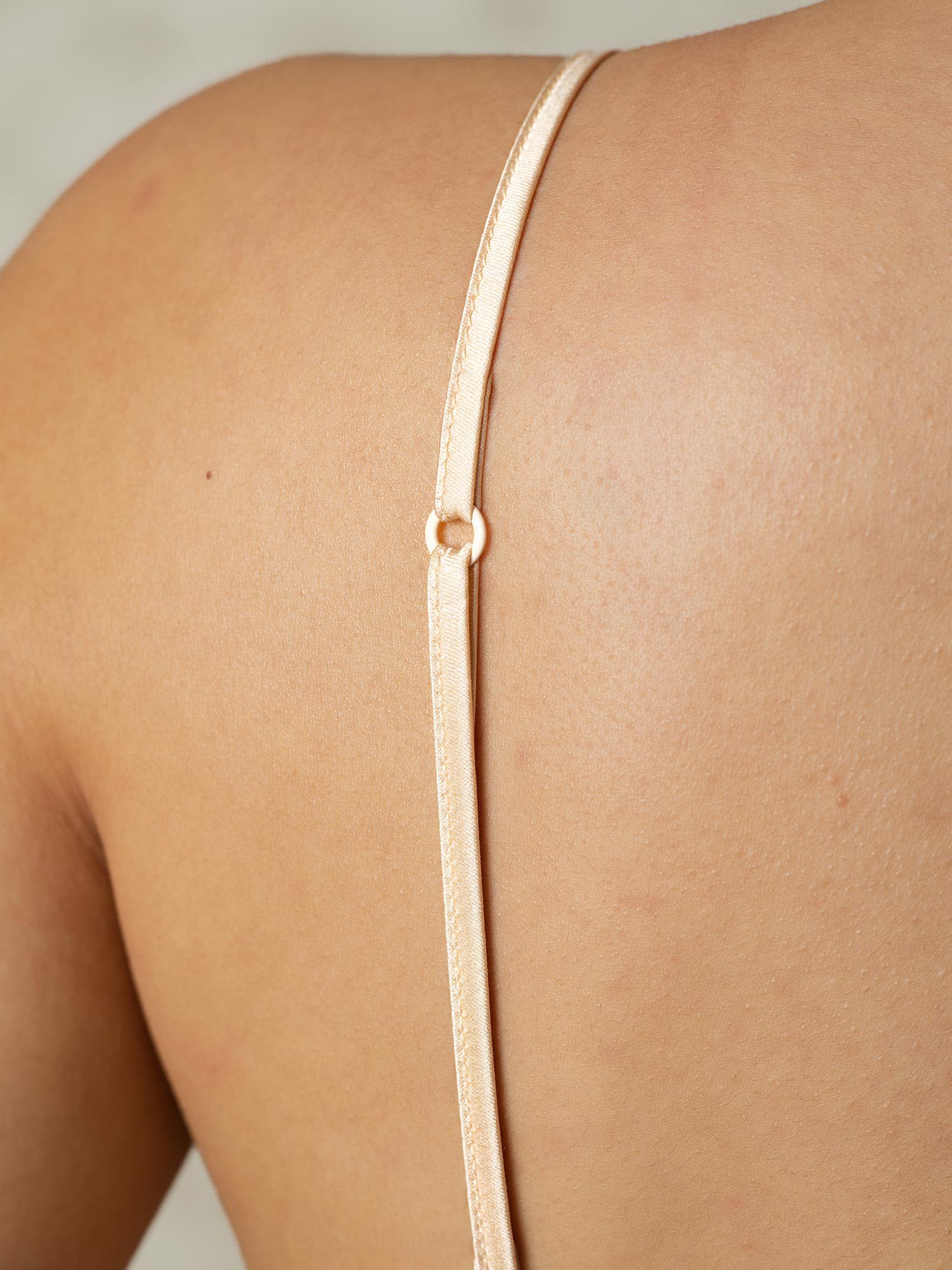 [Tan] SilkSilky-UK Silk Knitted Bra 005