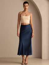 [Dark Blue] SilkSilky-UK Skirt 001