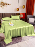 SilkSilky UK 19Momme Pure Silk Bedding Set MintGreen 004